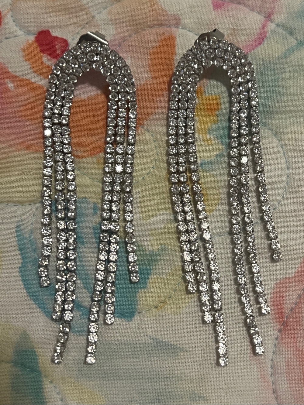 Rhinestone Drop Earrings